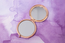 Load image into Gallery viewer, Rose Gold Circle Compact Mirror
